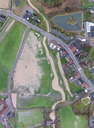 Dronebeeld overstromingen Herne