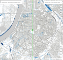 Figuur 4: Waterdiepte bij wateroverlast in de regio Antwerpen (links zonder bijkomende maatregelen tot 2050, rechts met bijkomende maatregelen volgens het scenario ‘Trend versnellen’)