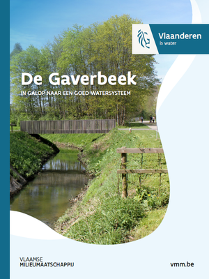 Cover brochure De Gaverbeek, in galop naar een goed watersysteem