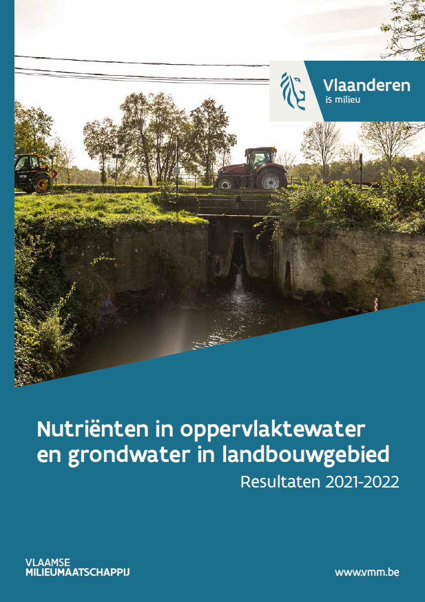 Cover nutriënten in oppervlakte- en grondwater in landbouwgebied 2021-2022