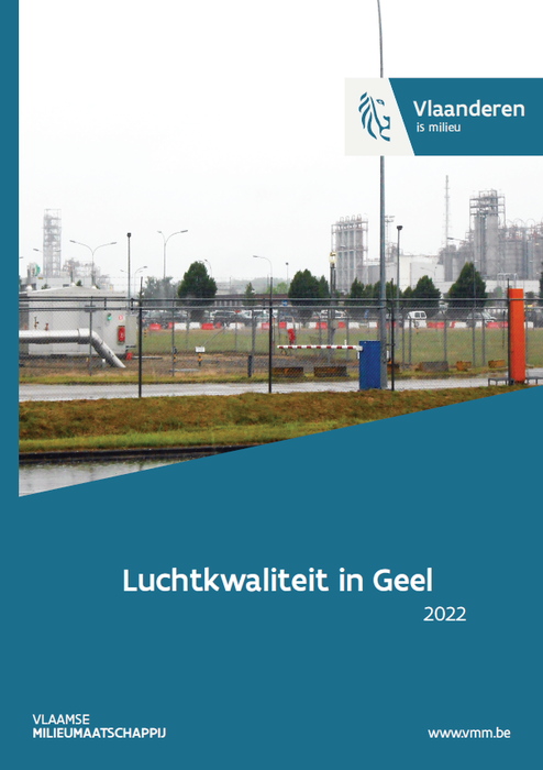 Cover rapport Luchtkwaliteit in Geel 2022