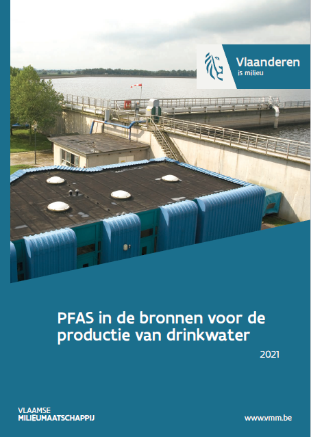 Cover PFAS in de bronnen voor de productie van drinkwater 2021
