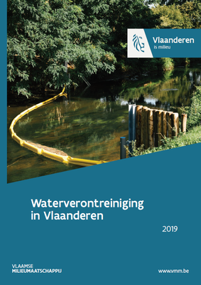 Cover rapport waterverontreiniging in Vlaanderen 2019