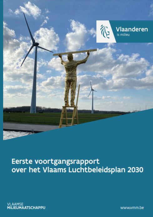 Cover Vlaams luchtbeleidsplan 2030 voortgangsrapport 2021