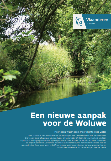 Cover brochure 'Een nieuwe aanpak voor de Woluwe'