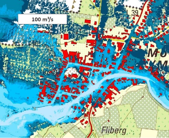 Detailkaart Berwijn - Moeilingen piekdebiet