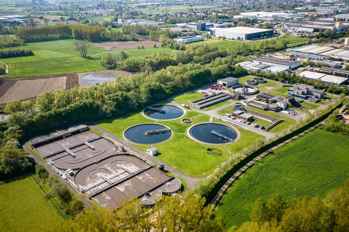 Rioolwaterzuiveringsinstallatie van Aquafin in Aalst